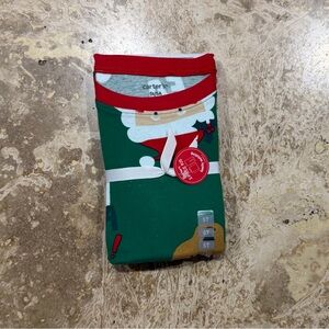 Carter's Red and Green Santa Pajama Set